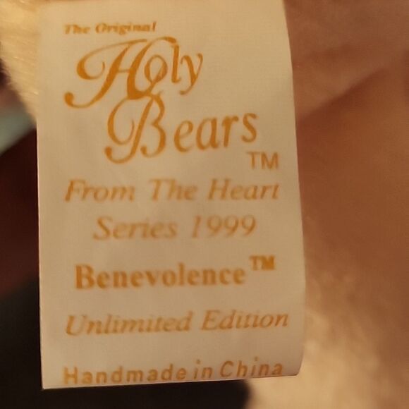 Charming Plush Bear with Bow - Picture 10 of 11